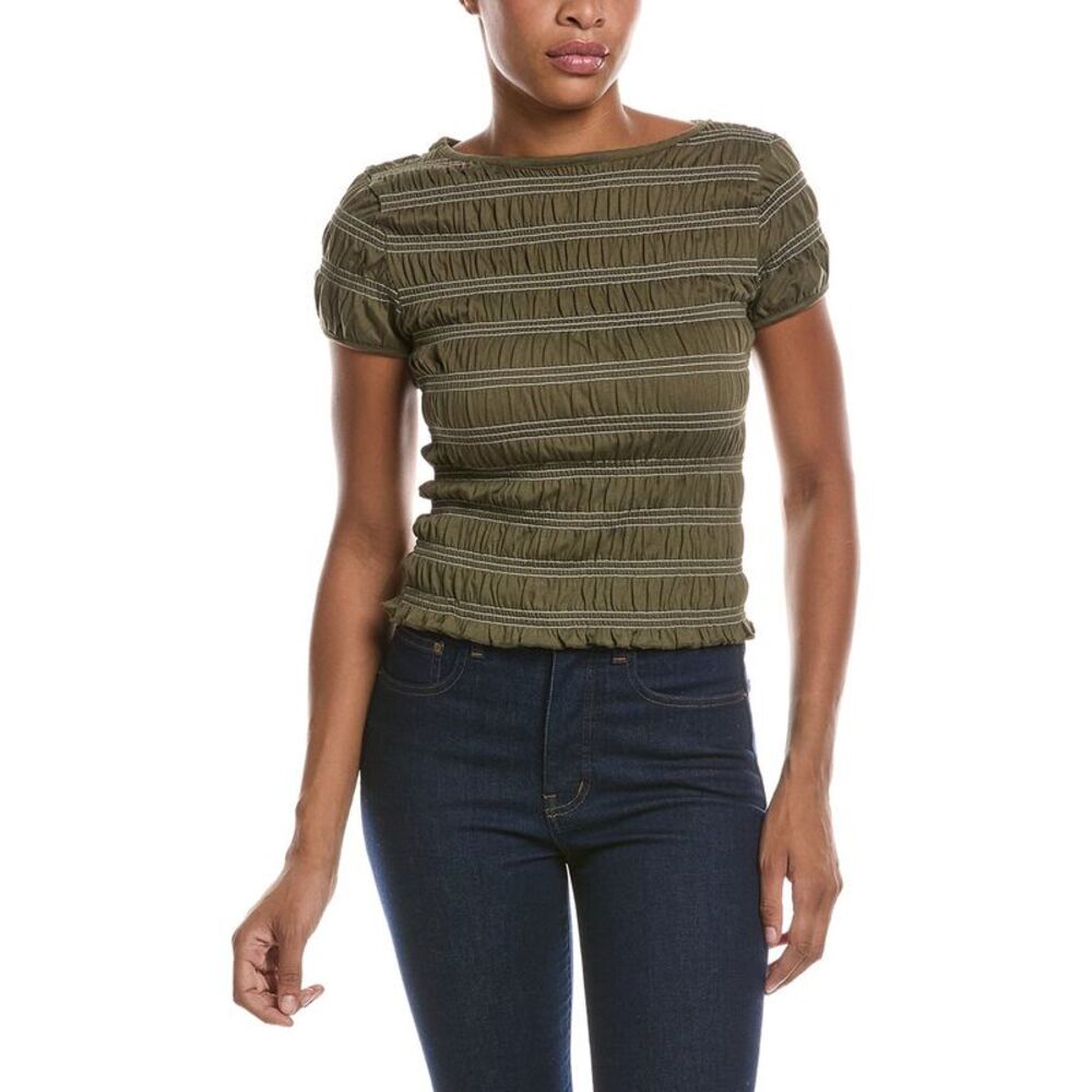 Madewell Womens  Smocked T-Shirt